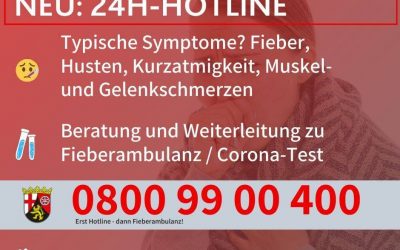 Neu: 24H-Corona-Hotline